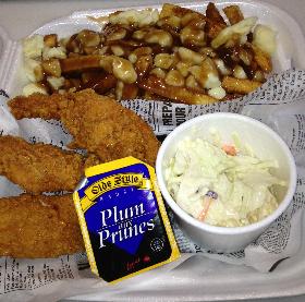 Chicken  Fingers and Quebec Poutine Platter